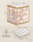Plastic Christmas Ornament Storage Box, Christmas Ball Organizer, Holds 64 Balls up to 3-Inch, Removable Dividers, Sandy Gold URFB029A03